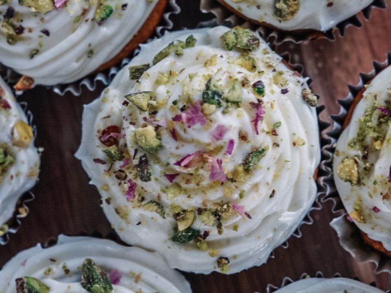 Persian-Inspired Pumpkin Cupcakes